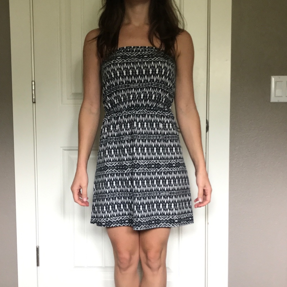 Mossimo tribal print strapless dress/swim coverup
